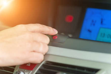 Switching on electric parking brake in a car