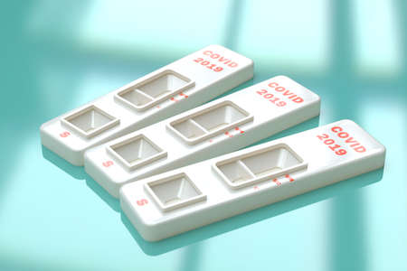 COVID19 SARS virus quick test. Rapid Covid 19 test ready to use. Tests are effective in detection of...
