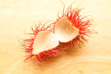 rambutan shell の写真素材