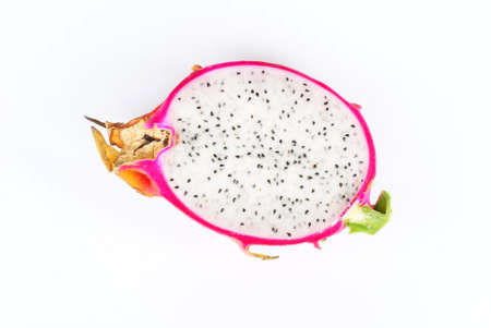 half part of dragon fruit, pita yaの写真素材
