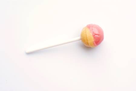 lollipop isolated on whiteの写真素材