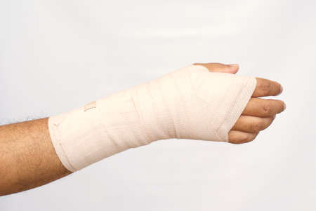 Doctor imposes bandageの写真素材