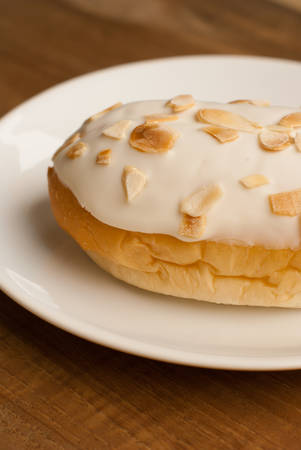 white chocolate almond breadの写真素材