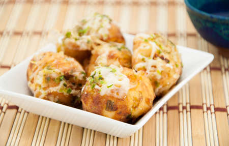 Takoyaki octopus balls - Japanese foodの写真素材