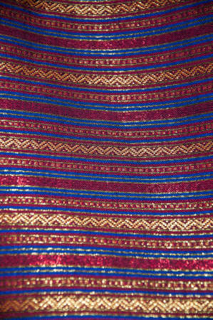 thai silk, cloth textureの写真素材