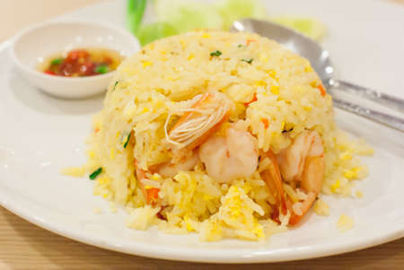 Shrimp fried riceの写真素材