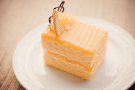 orange cakeの写真素材
