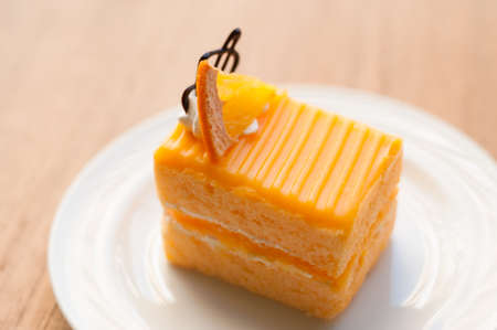 orange cakeの写真素材