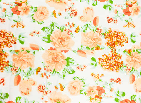 Rose Fabric background, Fragment of colorful retro tapestry textの写真素材