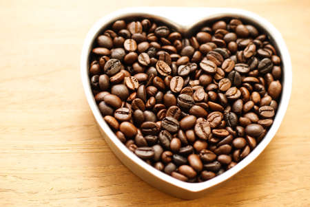 roasted coffee beansの写真素材