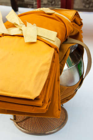 robe of a buddhist monkの写真素材