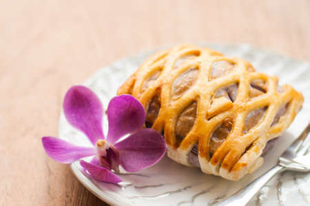 fruit pie, homemadeの写真素材