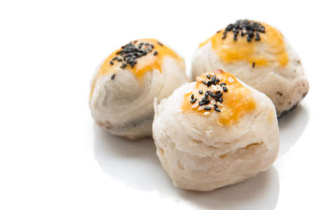 Chinese Pastry or Moon cake, dessert for Chinese new year.の写真素材