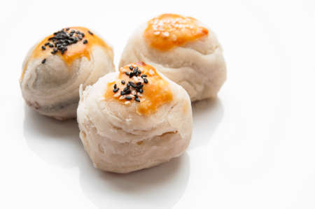 Chinese Pastry or Moon cake, dessert for Chinese new year.の写真素材