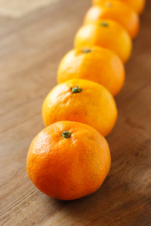 many fresh raw orangeの写真素材
