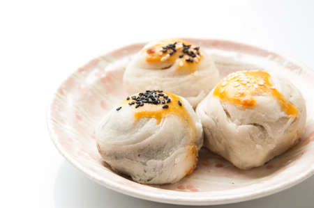 Chinese Pastry or Moon cake, dessert for Chinese new year.の写真素材