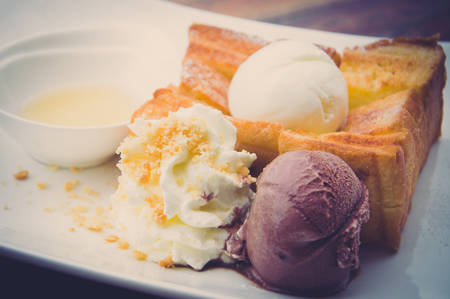 Honey toastの写真素材