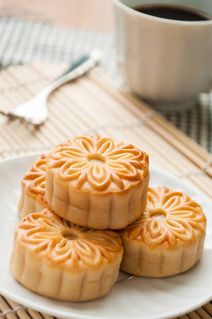 mooncake , traditional chinese foods during mid autumn festival