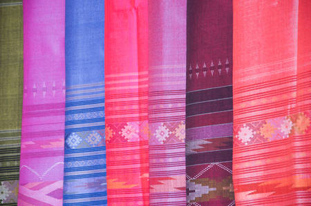 thai silkの写真素材