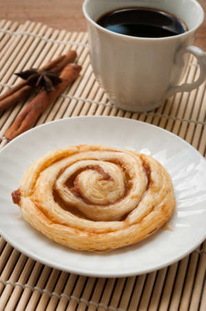 Cinnamon rolls on a plate,dessertの写真素材