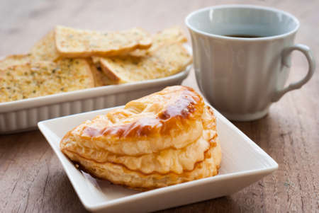 Chicken pie, homemadeの写真素材
