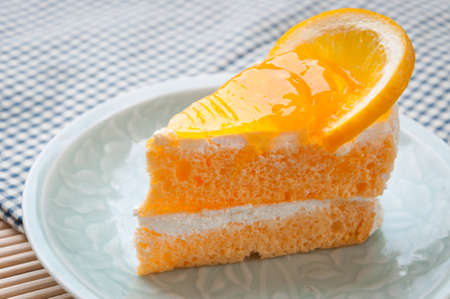 orange cakeの写真素材