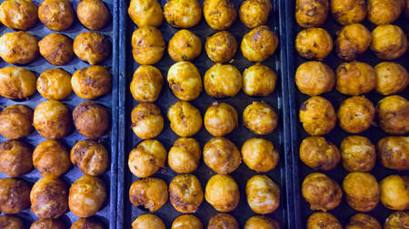 Takoyaki making