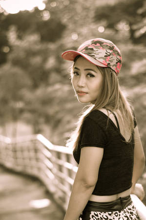 Portrait close up of young beautiful womanの写真素材