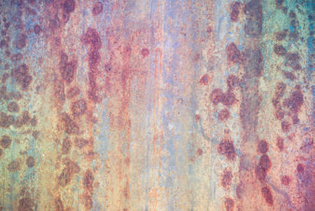 Rusted galvanized iron plateの写真素材