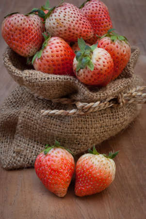 strawberries in natural backgroundの写真素材