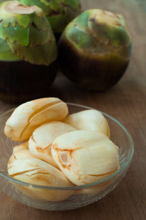 Asian Palmyra palm, Toddy palm, Sugar palm isolated on white background.の写真素材