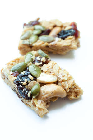 Homemade granola barsの写真素材