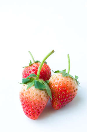 Fresh ripe perfect strawberry - Food Frame Backgroundの写真素材