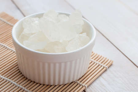 Natural rock sugar for special recipe of food and beveragesの写真素材
