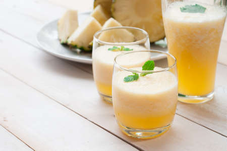 Pineapple smoothieの写真素材