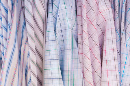 Striped loincloth fabric backgroundの写真素材