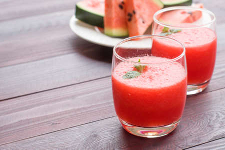 Watermelon smoothieの写真素材