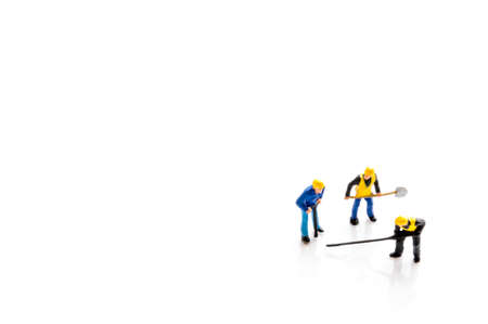 miniature people on the drugs or pills, medical conceptの写真素材