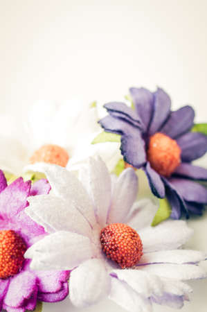 Paper flower background with space for textの写真素材