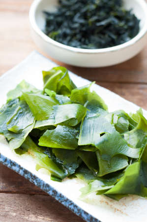 Wakame seaweed/Japanese foodの写真素材