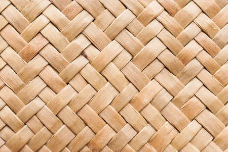 Brown woven bamboo close up texture