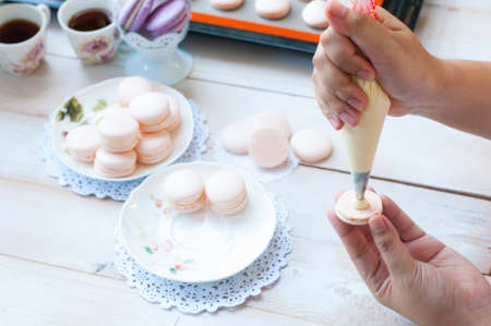 Making Macaronsの写真素材