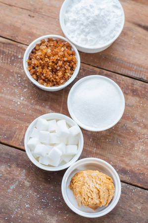 Various kinds of sugarの写真素材