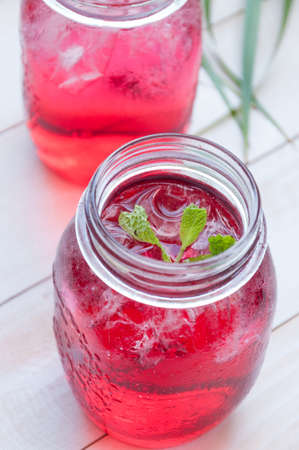 soft drink,burry juice with soda, Relaxing timeの写真素材