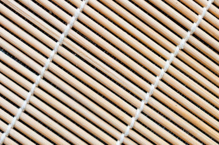 Bamboo mat pattern, wooden backgroundの写真素材