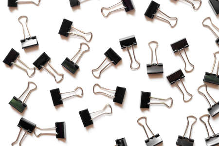 Paper Clip isolated on white backgroundの写真素材