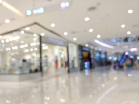 Shopping Mall in blur backgroundの写真素材