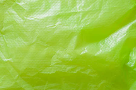 Green plastic bag texture backgroundの写真素材
