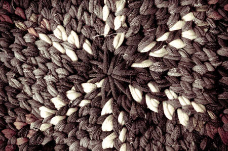 knitted fabric texture backgroundの写真素材