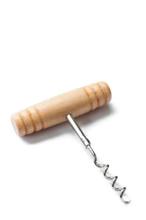 Corkscrew isolated on white backgroundの写真素材